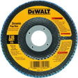 DEWALT HP DW8310 Flap Disc, 4-1/2 in Dia, 7/8 in Arbor, 120 Grit, Fine, Zirconia Abrasive, Fiberglass Backing