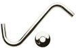 Plumb Pak PP825-19 Shower Arm With Flange, 1/2 in Connection, MIP, 8 in L, Brass, Chrome-Plated, S
