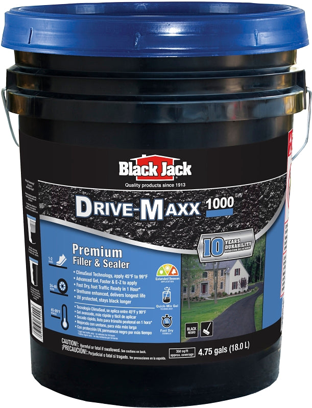 Black Jack Drive-Maxx 1000 6455-9-30 Premium Filler and Sealer, Liquid, Black, 4.75 gal Pack