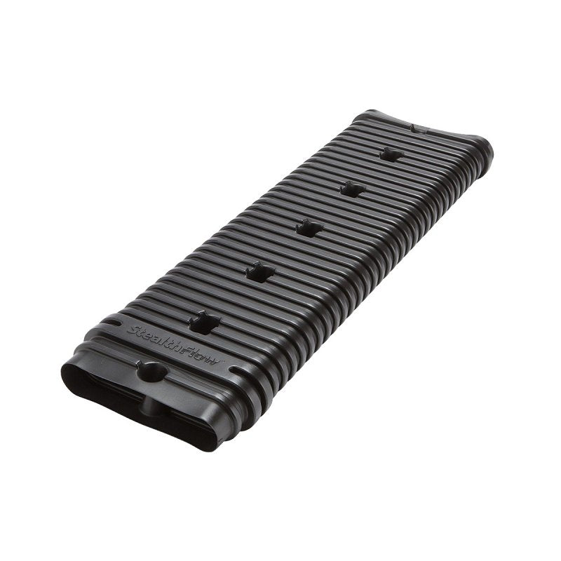 Amerimax 4622HPC Downspout Extension, 24 in L Extended, Vinyl, Black, Pack of 6