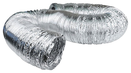 DUNDAS JAFINE AF450 Flexible Duct, 4 in, 50 ft L, Aluminum
