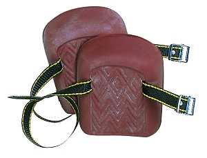 CLC 317 Flat Bottom Knee Pad, Foam Rubber Pad, Buckle