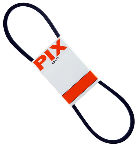 PIX A78/4L800 V-Belt, 80 in Outside Circumference, Molded Cog, 1/2 in W, Black