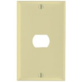 Legrand K1I Wallplate, Standard-Size, 4-1/2 in L, 2-3/4 in W, 1-Gang, Thermoset, Ivory
