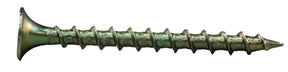 ProFIT 0333178G Screw, #9 Thread, 3 in L, Coarse Thread, Bugle Head, Star Drive, Sharp Point, Steel, Yellow Zinc, 1 lb