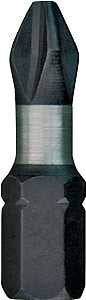 Milwaukee 48-32-4412 Insert Bit, #2 Drive, Phillips Drive, 1/4 in Shank, Hex Shank, 1 in L, Steel, 2/PK