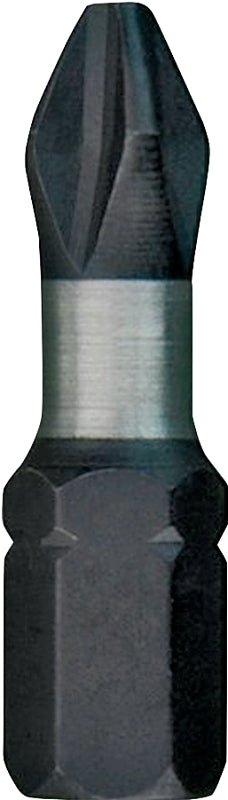 Milwaukee 48-32-4412 Insert Bit, #2 Drive, Phillips Drive, 1/4 in Shank, Hex Shank, 1 in L, Steel, 2/PK