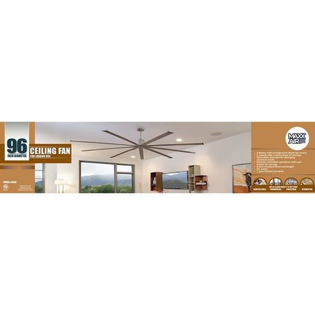 Big Air ICF96 Industrial Ceiling Fan, 9-Blade, 6-Speed