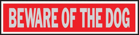 Hy-Ko 441 Princess Sign, Rectangular, Beware Of The Dog, Black Legend, Silver Background, Aluminum, Pack of 10