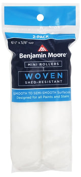 Benjamin Moore U66303-018 Woven Mini Roller Cover, 3/8 in Thick Nap, 6-1/2 in L