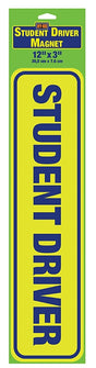 Hy-Ko MAG-SD01 Magnetic Sign, Student Driver, 12 in L x 3 in W Dimensions