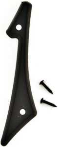 Hy-Ko PN-29/1 House Number, Character: 1, 4 in H Character, Black Character, Plastic, Pack of 10