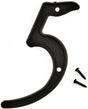Hy-Ko PN-29/5 House Number, Character: 5, 4 in H Character, Black Character, Plastic, Pack of 10