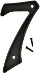 Hy-Ko PN-29/7 House Number, Character: 7, 4 in H Character, Black Character, Plastic, Pack of 10