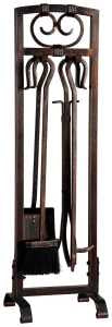 Simple Spaces CPO90501AC3L Tool Set with Stand, Steel, Antique Bronze, Antique Bronze, 5-Piece