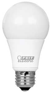 Feit Electric OM60DM/927CA/4 LED Bulb, General-Purpose, A19 Lamp, 60 W Equivalent, E26 Medium Lamp Base, Dimmable