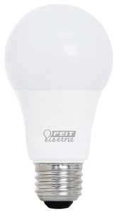 Feit Electric OM75DM/930CA LED Bulb, General-Purpose, A19 Lamp, 75 W Equivalent, E26 Medium Lamp Base, Dimmable