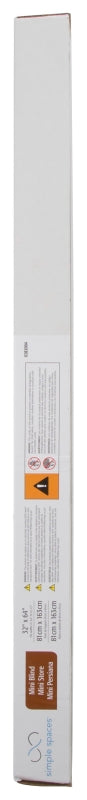 Simple Spaces FWMB-13 Blind, 64 in L, 32 in W, Faux Wood, White, Pack of 2