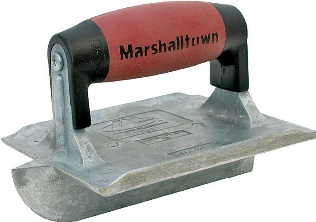 Marshalltown DuraSoft Series 833D Hand Groover, 1/2 in D Groove, 6 in L Blade, 4-3/8 in W Blade, 1/4 in Radius