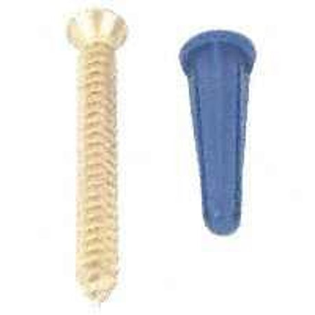 Knape & Vogt 80-88DP ANO Screw and Anchor, 320 lb, Plastic/Steel, Wall