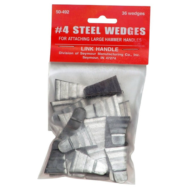 Link Handles 64146 Large Hammer Handle Wedge, 1-1/16 in L, 3/4 in W Butt, 1-1/16 in H Butt, Steel
