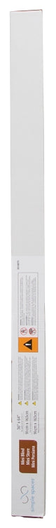 Simple Spaces FWMB-16 Blind, 64 in L, 36 in W, Faux Wood, White, Pack of 2