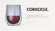Corkcicle 7401G Stemless Glass Set, Gray, Dishwasher Safe: Yes