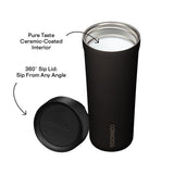Corkcicle Sierra Series 2817MNS Commuter Cup Travel Coffee Mug, 17 oz, Ceramic, North Shore