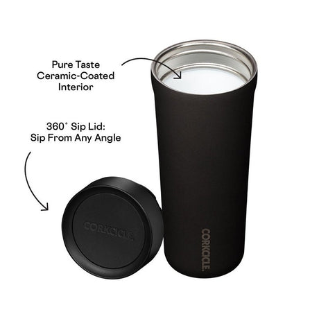 Corkcicle Sierra Series 2817MNS Commuter Cup Travel Coffee Mug, 17 oz, Ceramic, North Shore