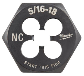 Milwaukee 49-57-5342 Threading Die, 5/16-18 Thread, Coarse Thread, HCS