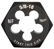 Milwaukee 49-57-5371 Threading Die, 5/8-18 Thread, Fine Thread, HCS