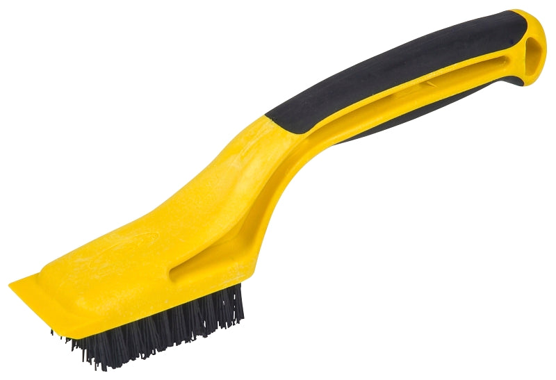 Hyde 46804 Stripping Brush, 2-1/4 x 1-1/8 in Brush, Nylon Trim, Rubber Handle