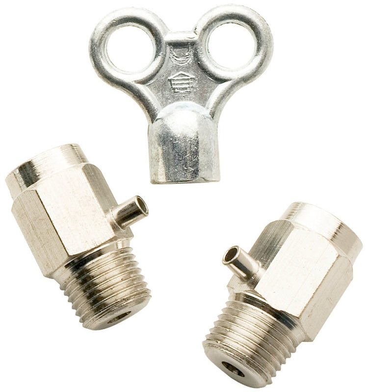 Plumb Pak PP827-9 Loose Key Air Valve with Key, 1/8 in Connection, NPT, Brass, Chrome-Plated