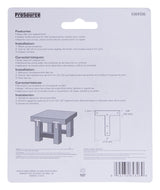 ProSource TP-Z03-C2PS T-Plate, 3 in L, 3 in W, 2 mm Thick, Steel, Zinc