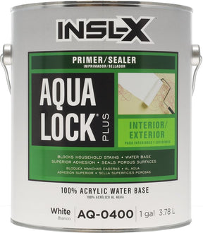 Insl-X AQ0400099-01 Primer, Flat, White, 1 gal Pail, Pack of 4