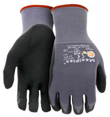 Boss MaxiFlex Cut 34-8743T/XL Seamless Knit Coated Gloves, XL, Reinforced Thumb, Knit Wrist Cuff, Nitrile Coating, Green