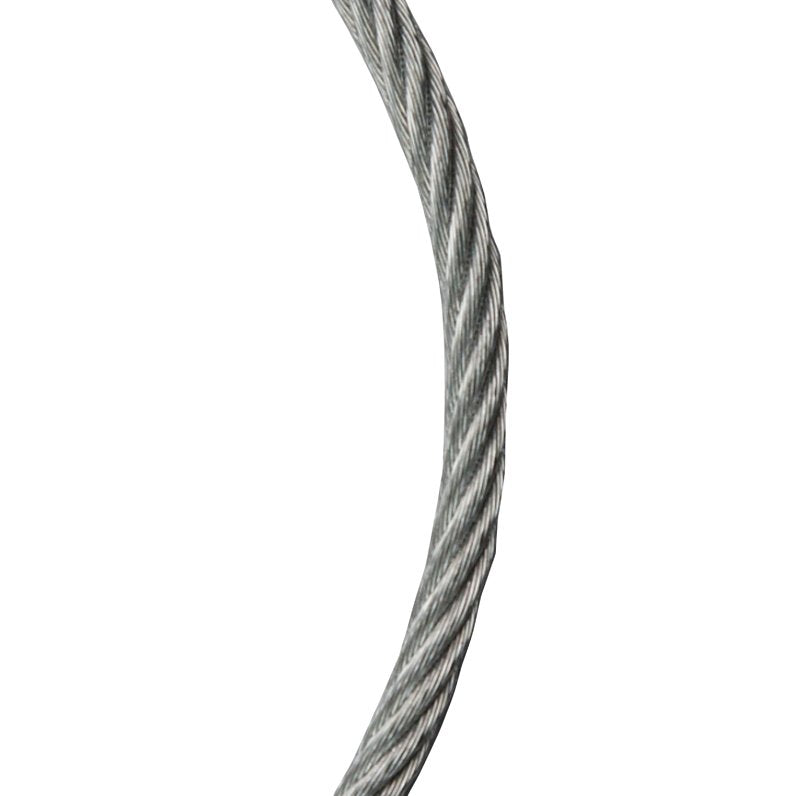 Koch 003292/695911 Aircraft Cable, 3/8 in Dia, 250 ft L, 2880 lb Working Load, Steel, Galvanized