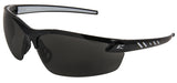 Edge DZ116VS-G2 Safety Glasses, Smoke Lens, Black Frame, Vapor Shield Anti-Fog Lens, Nylon Frame, UV Protection: Yes