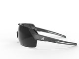 Edge Makalu Series MK116 Safety Glasses, Impact-Resistant Lens, Polycarbonate Lens, Nylon Frame, Black Frame