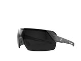 Edge Makalu Series MK116 Safety Glasses, Impact-Resistant Lens, Polycarbonate Lens, Nylon Frame, Black Frame