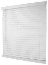 Simple Spaces FWMB-17 Blind, 64 in L, 39 in W, Faux Wood, White, Pack of 2
