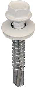Acorn SW-MM1412W250 Screw, #14 Thread, Hex Drive, Self-Drilling, Self-Tapping Point, Steel, 250 BAG