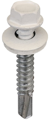 Acorn SW-MM1412W250 Screw, #14 Thread, Hex Drive, Self-Drilling, Self-Tapping Point, Steel, 250 BAG