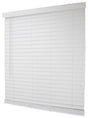 Simple Spaces FWMB-18 Blind, 64 in L, 43 in W, Faux Wood, White, Pack of 2