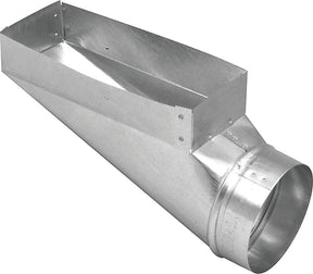 Imperial GV0667 Wall Register Boot, 13.319 in L, 10 in W, 8.266 in H, 90 deg Angle, 30 ga Gauge, Steel, Galvanized