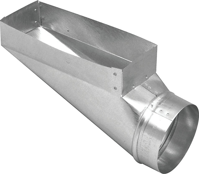 Imperial GV0667 Wall Register Boot, 13.319 in L, 10 in W, 8.266 in H, 90 deg Angle, 30 ga Gauge, Steel, Galvanized