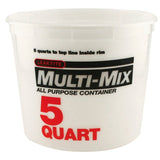 Leaktite-IPL Plastics 1045181 Disposable Paint Container, 5 qt Capacity, HDPE, Clear
