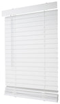 Simple Spaces FWMB-25 Blind, 72 in L, 23 in W, Faux Wood, White, Pack of 2
