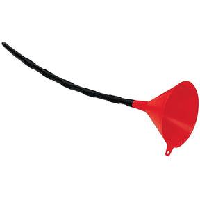 Performance Tool W220 Funnel With Spout, Plastic, Black/Red