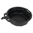 Performance Tool W4071 Oil Drain Pan, 4.5 gal Capacity, Rectangular, Polyethylene, Black